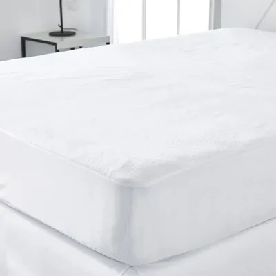 Produktbild von Matratzenschoner Wasserdicht, 160 x 200 cm, 25 cm Steghöhe, Weiß
