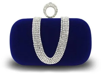 Produktbild von Elegante Glanzende Schoudertas Blauw