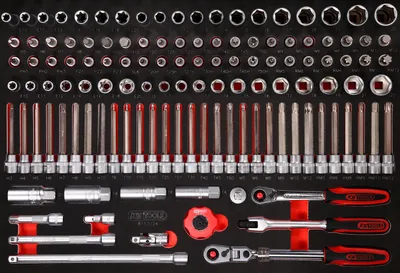 Produktbild von KS Tools 811.0124, Steckschlüssel-Satz, 124 Kopf/Köpfe, 8,08 kg