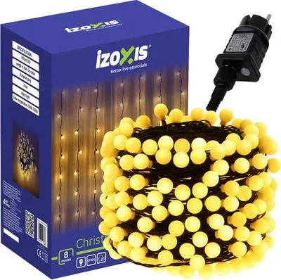 Obrázok produktu pre 300 LED vianočných svetiel, teplá biela, 30 m, 8 režimov