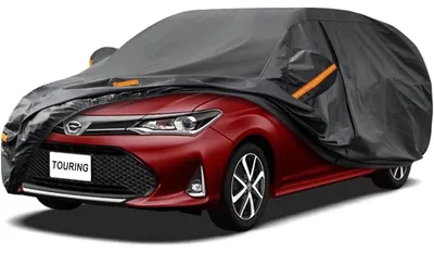 Immagine prodotto di Copertura per auto impermeabile e traspirante, compatibile con Toyota Corolla Touring Sports dal 2018 al 2025, con 7 strati e copertura completa, colore nero