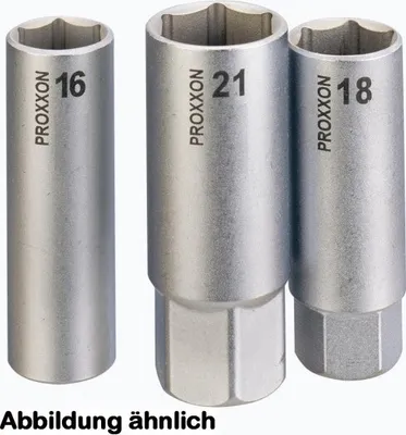 Produktbild von Proxxon 23442 Zündkerzen Steckschlüssel Einsatz 16mm Antrieb 12,5mm (1/2") TPR