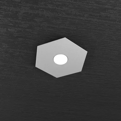 Obrázek produktu pro Moderní stropní svítidlo Hexagon Metal Grey 1 Light Led 12W
