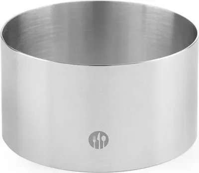 Produktbild von Runder Edelstahl-Bäckereirand, Höhe 50 mm, Durchmesser 160 mm, Hendi 512258