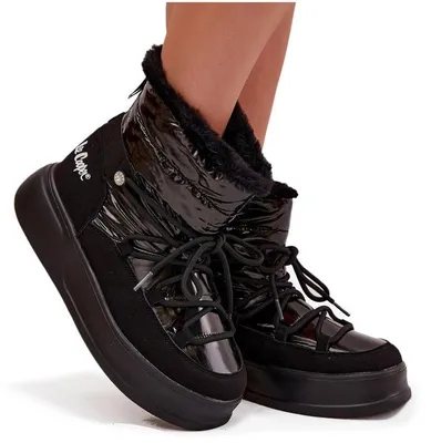 Produktbild von Damenschneeschuhe auf Plattform Lee Cooper LCJ 25 03 3814 Schwarz 41