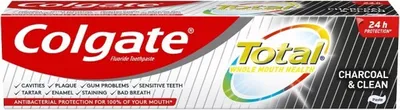 Produktbild von Colgate Zahnpasta Total Charcoal Clean 75ml mit Aktivkohle Fluoridpflege