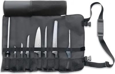 Produktbild von F. DICK Starter-Set ProDynamic 8-teilig Messer-Set inkl. Rolltasche + Wetzstahl