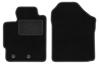 Produktbild von Velours-Fußmatten Vorne für Toyota Verso-S 2010-2015 (Minivan) – 2-tlg, Schwarz, passgenau – Wielganizator LUX