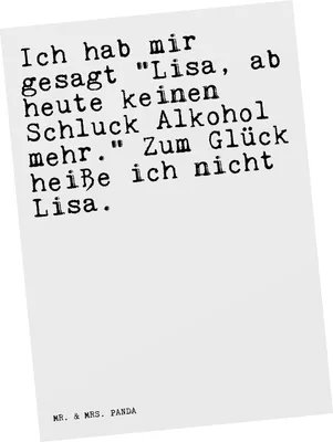Produktbild von Mr. & Mrs. Panda Grußkarte Ich hab mir gesagt... - Weiß - Geschenk, Trinkspruch, Sprüche, saufen, Freundin, beste, Postkarte, Kunstkarten, Fotokarte, Ansichtskarten, Frau
