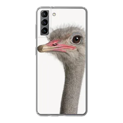 Produktbild von MuchoWow® Handyhülle Schutzhülle Hülle für Samsung Galaxy S21 Plus Strauß - Tiere - Kinder - Jungen - Mädchen - Vogel Silikon Softcase Handy Hülle - Handy-Tasche