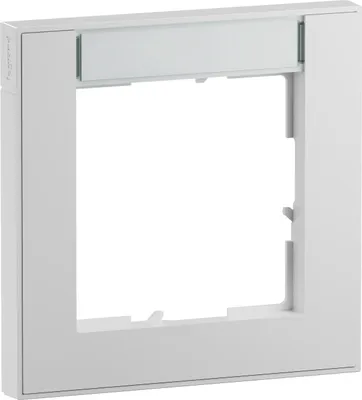 Produktbild von Legrand 765891 SEANO+1-fach Rahmen m.Beschriftungsfeld Farbausführung