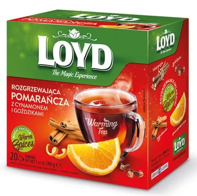 Produktbild von Loyd Wintertee Orange Zimt Nelken 20 Teebeutel - Winter Wärmender Tee 40g
