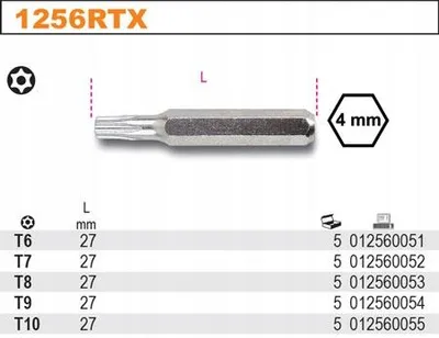 Produktbild von Beta Bit Torx T7 Tamper Resistant 1256RTX/7
