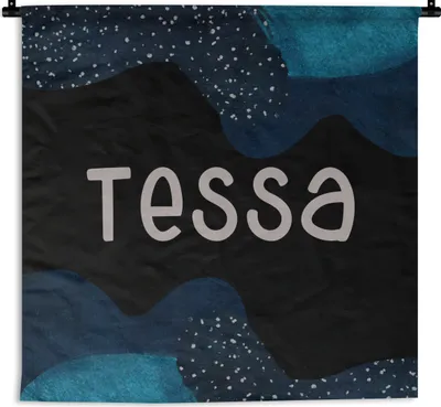 Produktbild von MuchoWow® Wandteppich Wandbehang Tessa - Pastell - Mädchen 150x150 cm Tapisserie Dekoration Wandtuch - Wohnaccessoires - Modernes