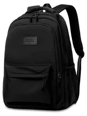 Produktbild von Schulrucksack Teenager 15,6 Zoll Laptop Rucksack Wasserabweisend Schwarz 44x30x15cm