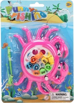 Produktbild von Angelspiel mit Krabbenfiguren für Kinder zur Förderung der Feinmotorik