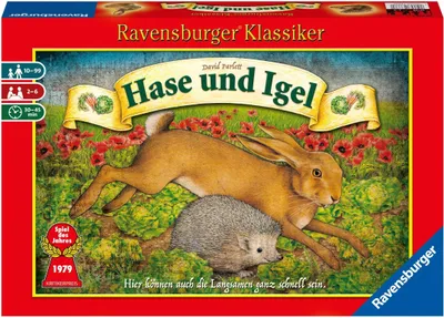 Produktbild von Ravensburger Hase und Igel 26028- Brettspiel für 2-6 Spieler ab 10 Jahren