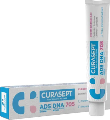 Produktbild von Curasept ADS DNA 705 CHX 0,05 % Gel-Zahnpasta (75 ml)