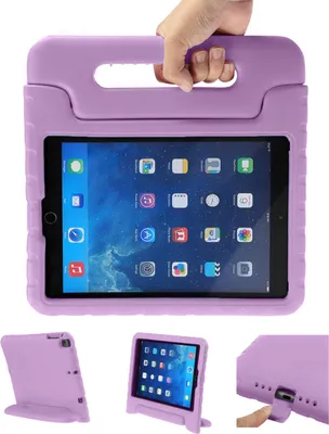 Immagine prodotto di iPad 5 2017 9,7 pollici, iPad 6 2018 9,7 pollici custodia: imoshion Back Cover con maniglia blocco di sicurezza per bambini