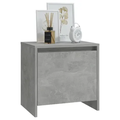 Produktbild von Möbel Nachttisch Elegantes Design - Beistelltisch - Nachtschrank - Betongrau 45x34x44,5 cm Holzwerkstoff Top6216477
