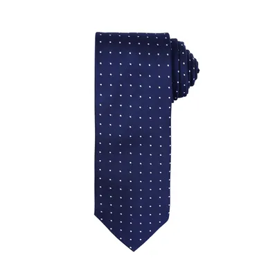 Immagine prodotto di Cravatta da uomo Premier con motivo a piccoli pois RW5234 (taglia unica) (blu navy / bianco)