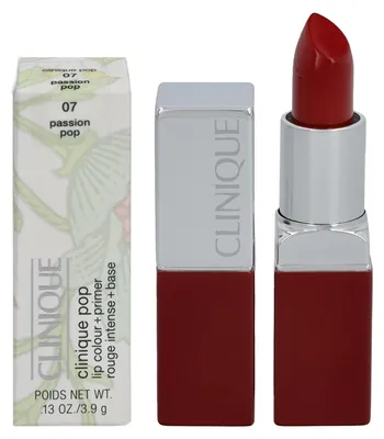 Produktbild von Clinique Pop Lip Colour + Primer, Rot, Passion Pop, 1 Farben, Feuchtigkeitsspendend, Glättend, Creme, Ricinus Communis (Castor) Seed Oil, Diisostearyl Malate, Trioctyldodecyl Citrate, Lanolin Oil,...