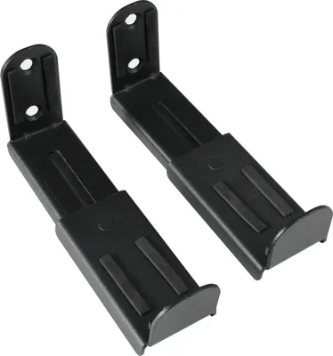 Produktbild von Universal Soundbar Lautsprecher Boxen Wandhalterung - 9,2-15,4 cm ausziehbar - bis 5 kg belastbar - für Montage über / unter dem TV Fernseher - schwarz Modell: BH6B