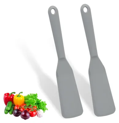Produktbild von Silikonspatel, Antihaftbeschichtung, hitzebeständig zum Kochen von Eiern, Hamburgern, Pizza, Steaks, Omeletts und Crêpes.