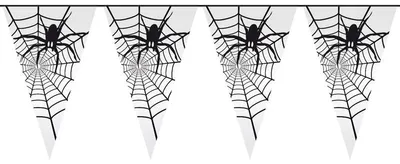 Produktbild von Wimpelkette Spinne - Kunststoff 6m lang