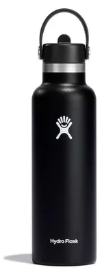 Zdjęcie produktu dla Hydro Flask 21 oz Standard Mouth w. Flex Straw Cap Volumen 621 Farbe czarny