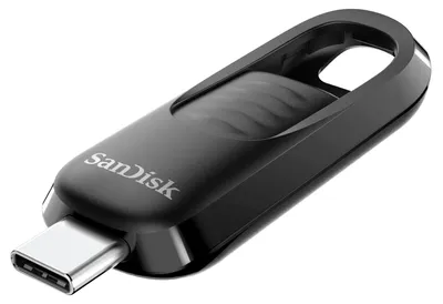 Produktbild von SANDISK Ultra Slider USB-Type-C-Laufwerk 1 TB (bis zu 400 MB/s) Schwarz