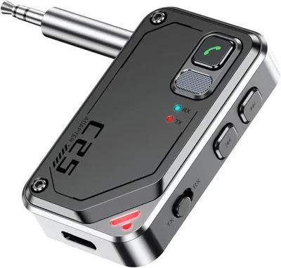 Obrázek produktu pro Bezdrátový adaptér Bluetooth pro sluchátka s mikrofonem, vysílač Bluetooth pro televizi, počítač a sportovní zařízení, 3,5mm audio přijímač pro domácí stereo systém