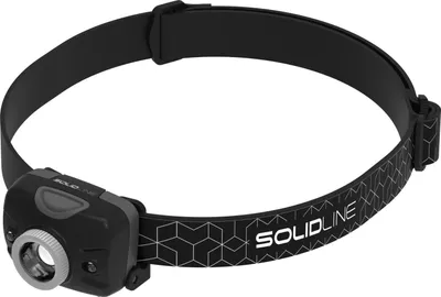 Produktbild von Solidline SH2 Stirnlampe, Kopflampe, bis zu 200 lm, 155 m Leuchtweite, bis zu 25 Std Laufzeit, AA Batterie