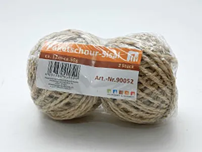 Produktbild von 2-er Pack Paketschnur - Sisal, 2 x 50 g, je 12 m, 2 mm dick