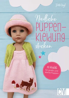 Produktbild von Niedliche Puppenkleidung stricken