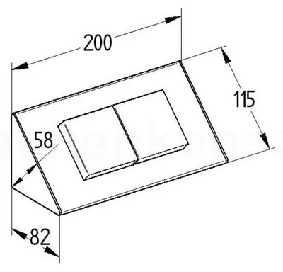 Produktbild von THEBO 2-fach Schuko Steckdosenelement ST 3900 ST/2 mit EDELSTAHL Gehäuse / Mehrfachsteckdose
