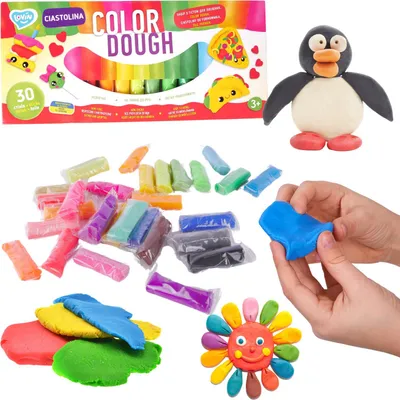 Zdjęcie produktu dla Lekka masa plastyczna Lovin Color Dough 30 sztuk