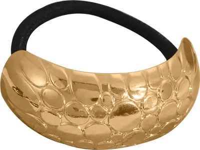 Produktbild von Haargummi mit Schuppenring – Dezent Silber