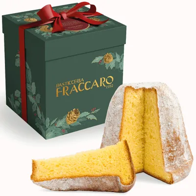 Produktbild von Klassischer Pandoro, 750 gr. Pasticceria Fraccaro 1932 – Weicher Teig und Butterblume mit Mutterhefe -  Italy