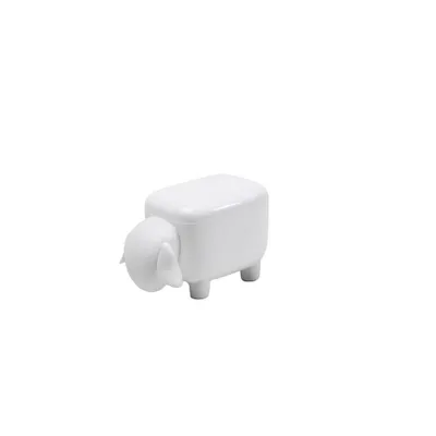 Produktbild von Aufbewahrungsdose Behälter Schaf Weiß Kunststoff ca. 12,5 x 7,7 x 8 cm