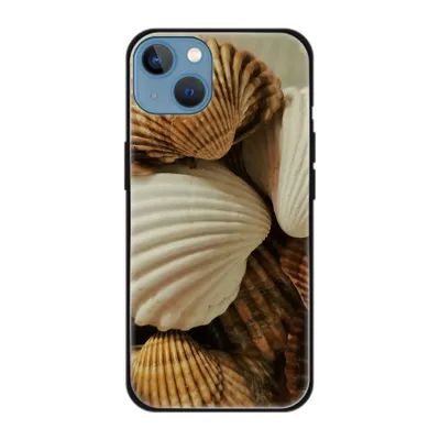 Produktbild von König Design Hülle kompatibel mit Apple iPhone 13 Kunststoff Soft Handyhülle - Handy Case Muscheln