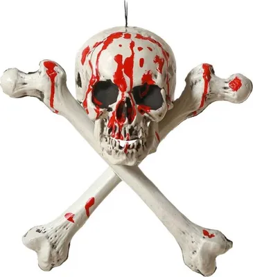 Obrázek produktu pro Halloween-Dekoration Totenkopf 36 x 36 cm