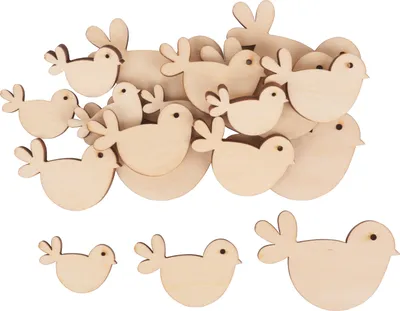 Produktbild von Streuteile Vogel "Florianne", 18 Stück, 3 - 6 cm