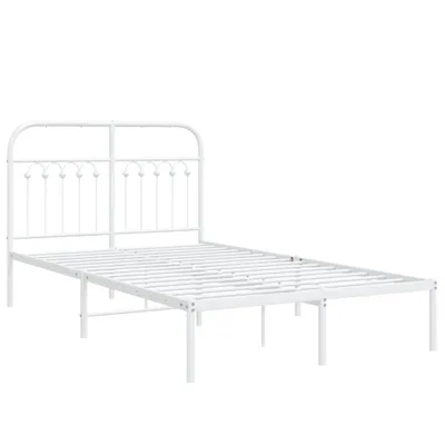Immagine prodotto di Giroletto con Testiera Metallo Bianco 120x190 cm