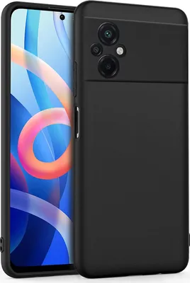 Obrázok produktu pre Silikónové puzdro pre Xiaomi Poco M5 Protective Cover Matt Black Backcover Puzdro na mobilný telefón