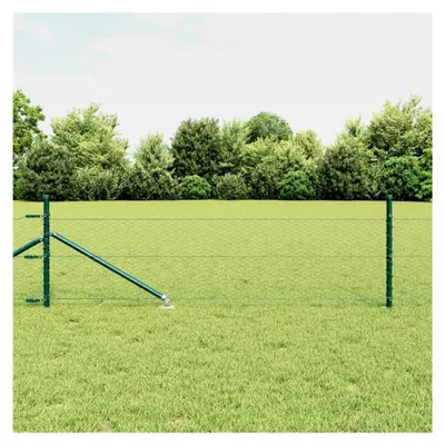 Produktbild von Zaunpfosten Grün 100 x 0,5 m (25 mm Netz) aus Stahl und PVC für Gartenzaun, Hundezaun, Weidezaun und Hühnerzaun