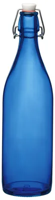Trinkflasche aus Glas, 998 ml, navy, 6er Set