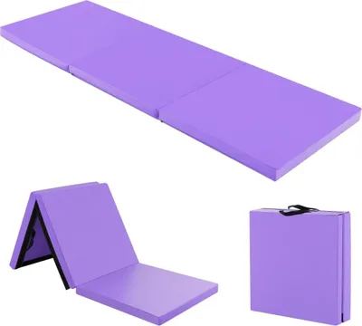 Obrázok produktu pre Skladacia podložka na cvičenie, prenosná s rukoväťami, 180x60 cm
