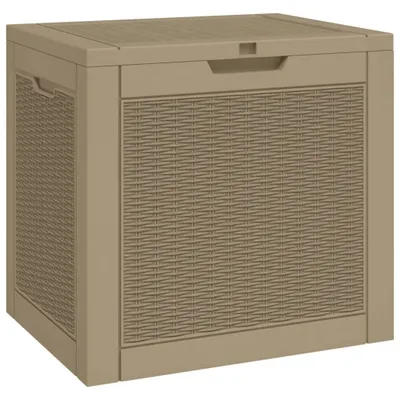 Produktbild von vidaXL Gartenbox Hellbraun 55,5x43x53 cm Polypropylen