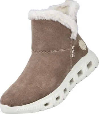 Produktbild von Rieker Damen Stiefelette trendy Laufsohle Leder Warmfutter Boot M6050, Größe:39 EU, Farbe:Beige